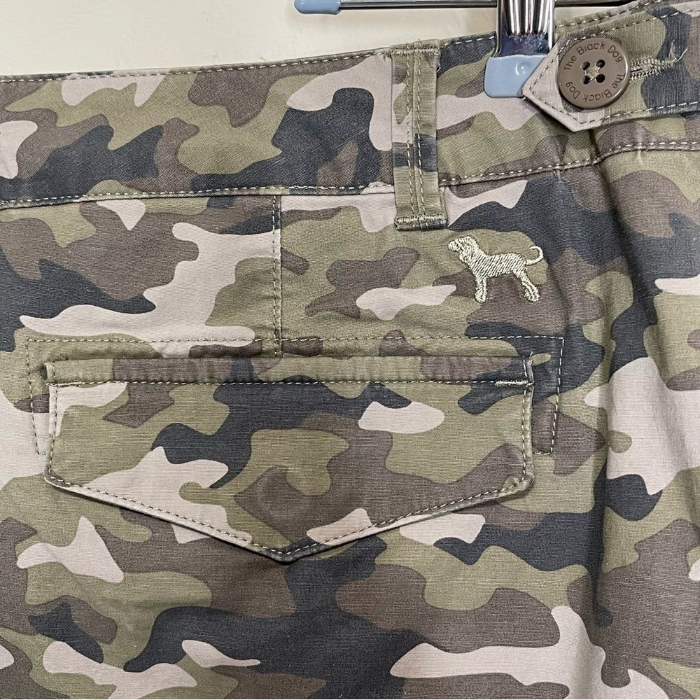 The Black Dog Camouflage Cargo Skirt Camo Straight Cotton Pockets Casual Women S - Picture 11 of 15